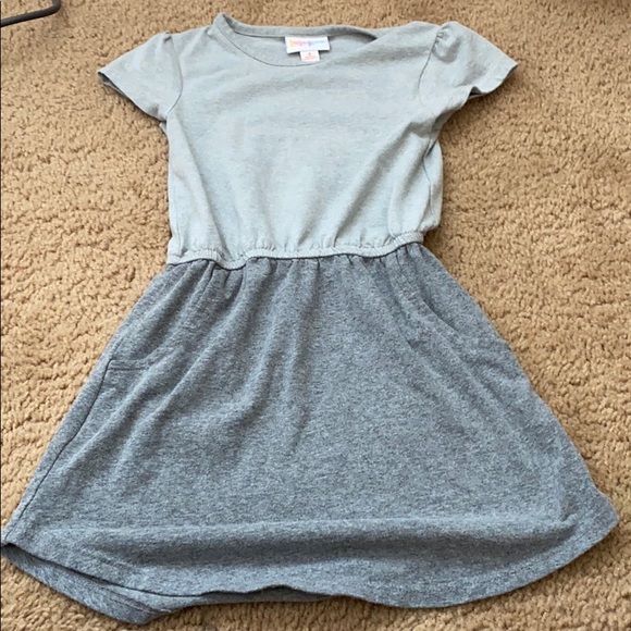 LuLaRoe Other - Girls lularoe gray dress size 4